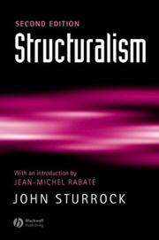 Cover of: Structuralism: With an Introduction by Jean-Michel Rabate