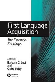 Cover of: First language acquisition: the essential readings