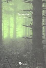 Cover of: Convention: A Philosophical Study