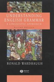 Cover of: Understanding English Grammar: A Linguistic Approach