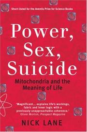 Cover of: Power, Sex, Suicide by Nick Lane