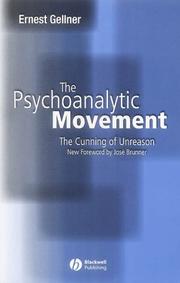 Cover of: The Psychoanalytic Movement | Ernest Gellner