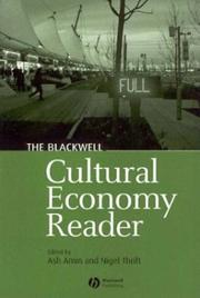 Cover of: The Blackwell cultural economy reader by edited by Ash Amin and Nigel Thrift.