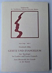 Cover of: Gesetz und Evangelium by Friedrich Ohly