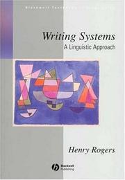 Cover of: Writing Systems: A Linguistic Approach (Blackwell Textbooks in Linguistics)