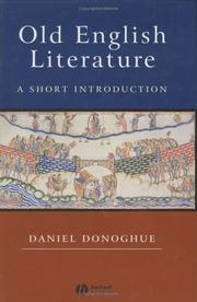 Cover of: Old English literature: a short introduction