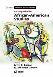 Cover of: A companion to African-American studies