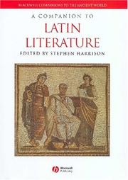 Cover of: A companion to Latin literature