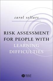 Cover of: Risk Assessment in People with Learning Disabilities by Carole Wedel Sellars