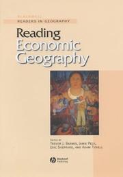 Cover of: Reading Economic Geography (Blackwell Readers in Geography)