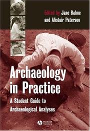 Cover of: Archaeology in practice by edited by Jane Balme and Alistair Paterson.