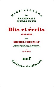 Cover of: Dits et écrits, 1954-1988
