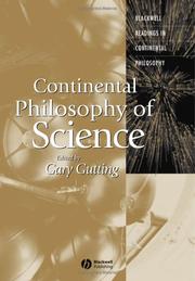 Cover of: Continental philosophy of science by [edited by] Gary Gutting.