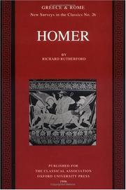 Cover of: Homer (New Surveys in the Classics)