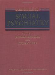 Cover of: Principles of social psychiatry