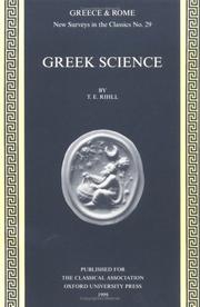 Cover of: Greek science