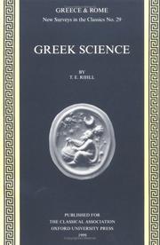 Cover of: Greek Science (New Surveys in the Classics)