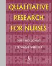 Cover of: Qualitative research for nurses