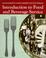 Cover of: Introduction to food and beverage service