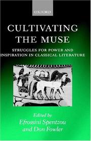 Cover of: Cultivating the muse by edited by Efrossini Spentzou and Don Fowler.