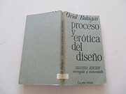 Cover of: Proceso y erótica del diseño
