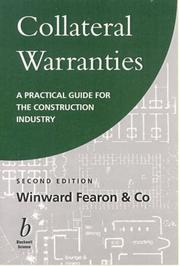 Cover of: Winward Fearon on collateral warranties | David L. Cornes