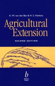 Cover of: Agricultural extension