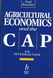 Cover of: Agricultural economics and the CAP by Paul Brassley