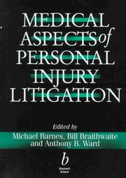 Cover of: Medical aspects of personal injury litigation