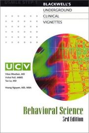 Cover of: Underground Clinical Vignettes: Behavioral Science: Classical Clinical Cases for USMLE Step 1 Review