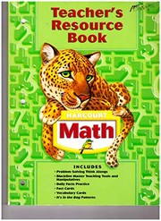 Cover of: Harcourt Math Teacher's Resource Book Grade 5