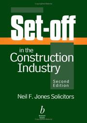 Cover of: Set-off in the construction industry