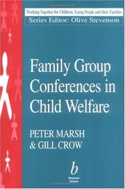 Cover of: Family group conferences in child welfare