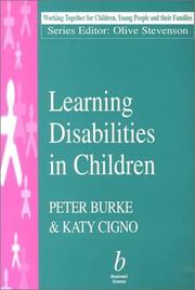 Cover of: Learning Disabilities in Children (Working Together for Children, Young People, and Their Families)