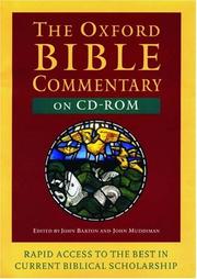 Cover of: The Oxford Bible Commentary Version 1.0 on CD-ROM: Single-User Version