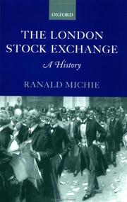 Cover of: The London Stock Exchange: A History