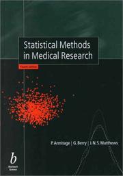 Cover of: Statistical Methods in Medical Research by P. Armitage, Peter Armitage, Geoffrey Berry, J. N. S. Matthews