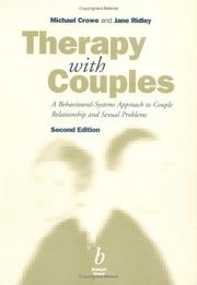 Cover of: Therapy with Couples: A Behavioural-Systems Approach to Couple Relationship and Sexual Problems