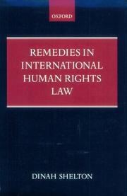 Cover of: Remedies in International Human Rights Law by Dinah Shelton, Dinah Shelton