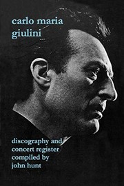 Cover of: Carlo Maria Giulini: discography and concert register