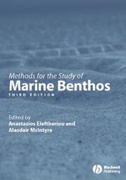 Cover of: Methods for the study of marine benthos by edited by Alasdair McIntyre and Anastasios Eleftheriou.