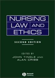 Cover of: Nursing law and ethics