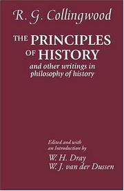 Cover of: The Principles of History: And Other Writings in Philosophy of History