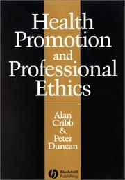 Cover of: Health Promotion and Professional Ethics