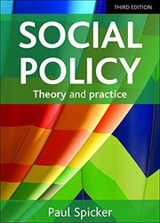 Cover of: Social Policy: Theory and Practice