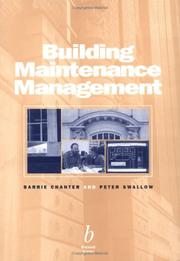 Cover of: Building Maintenance Management by Barrie Chanter, Peter Swallow