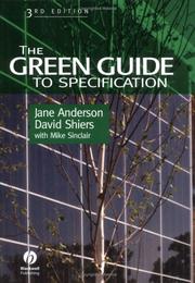 Cover of: Green Guide to Specification | Jane Anderson