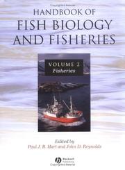 Cover of: Handbook of fish biology and fisheries by edited by Paul J.B. Hart and John D. Reynolds.