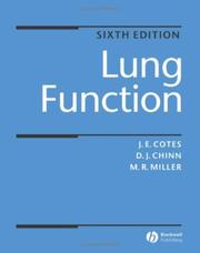 Cover of: Lung function by J. E. Cotes