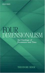 Cover of: Four-Dimensionalism by Theodore Sider